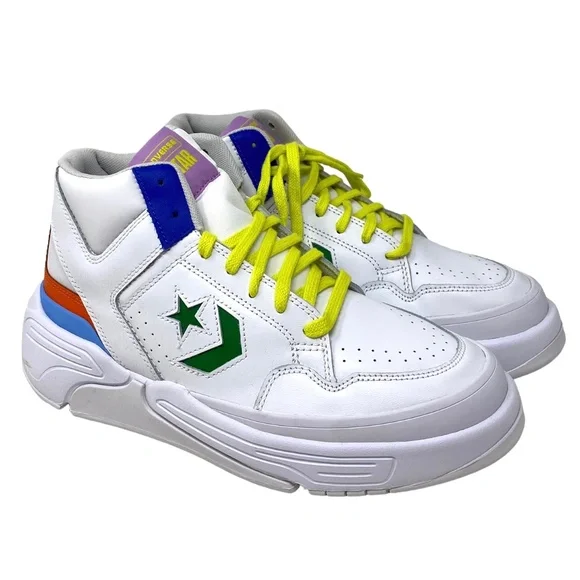 Converse Weapon CX High Top Multi White Leather Women's Size Sneakers A02523C - Picture 2 of 8